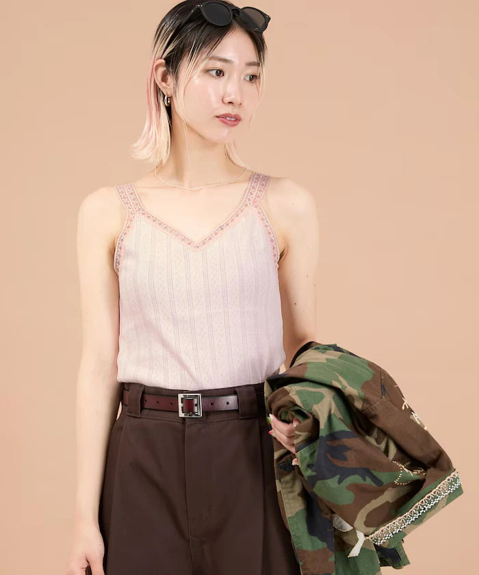 Eyelet Lace V-Neck Camisole