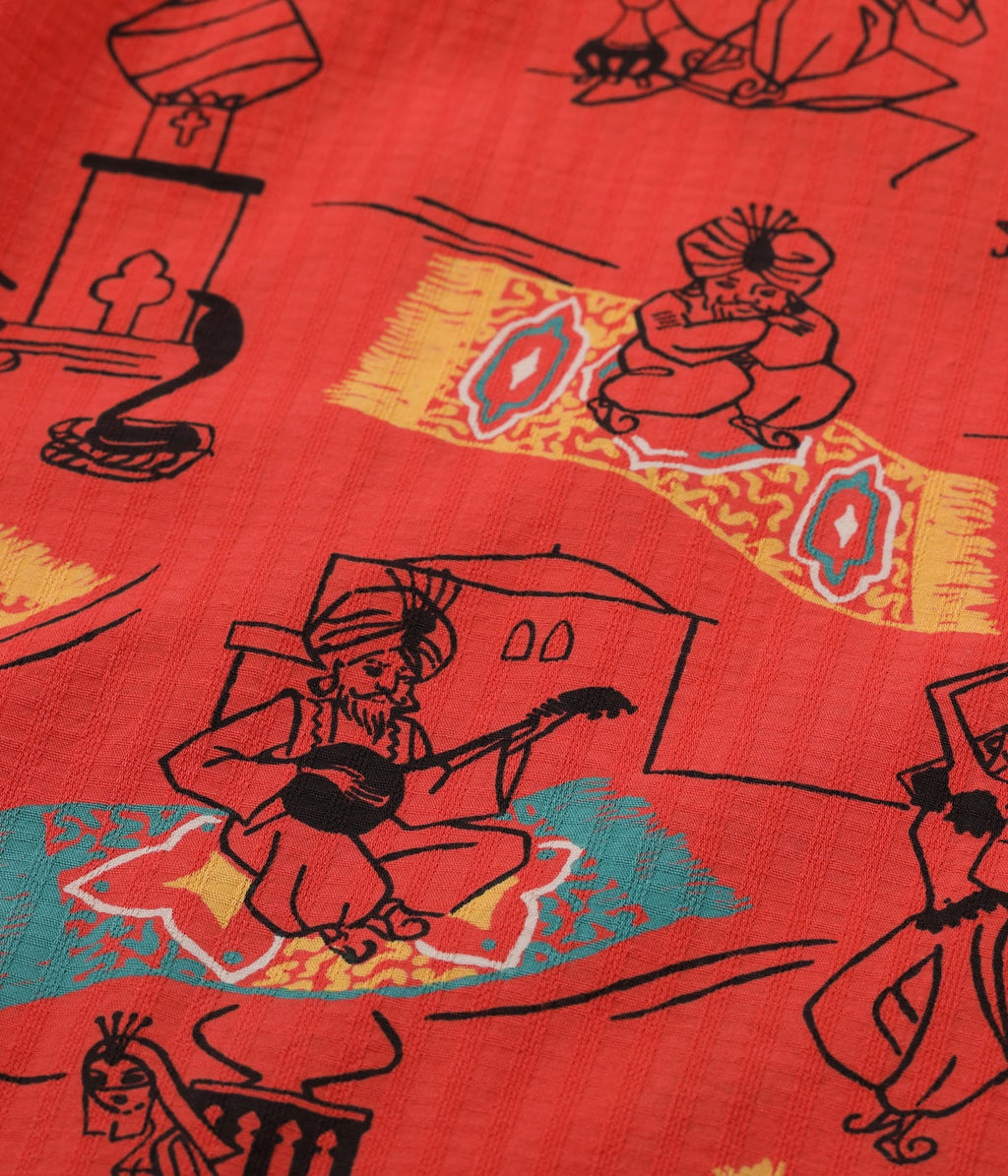 Dobby Cotton Open Shirt "Magic Carpet"