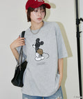 <Functional Material>Mickey Mouse & Minnie Mouse/Face T-Shirt Limited Edition