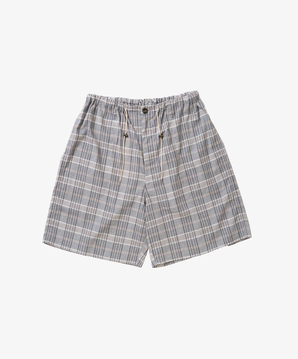 banshu ori circular fatigue short pants plaid