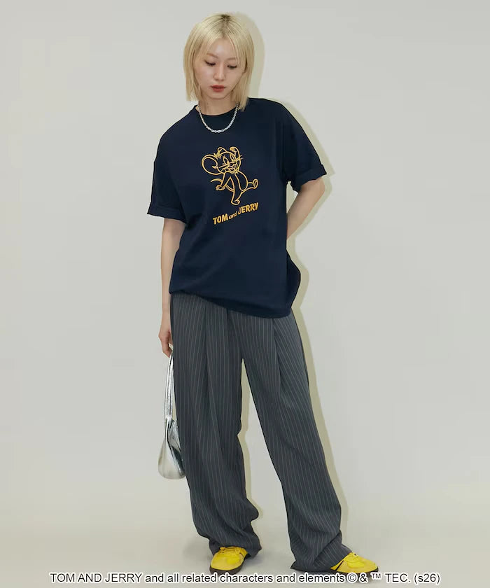 <Functional Material> TOM AND JERRY Graphic T-Shirt Limited Edition