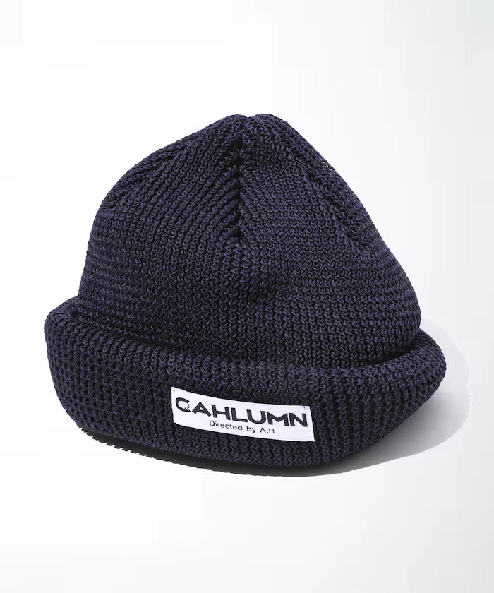 Straw Yarn Roll Knit Cap