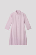 MESH STAND FALL COLLAR LONG COAT