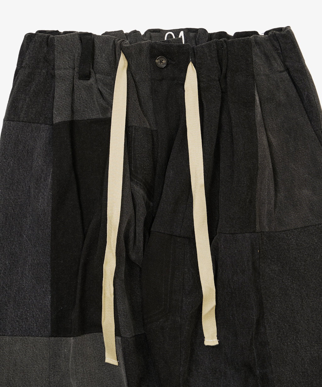 baggy trousers black denim one