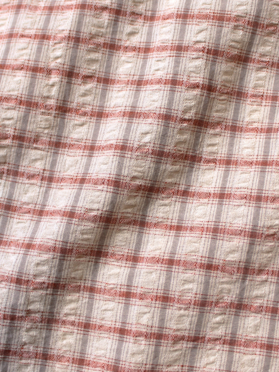 Cotton Linen Soccer Check Love-ly Western Shirt