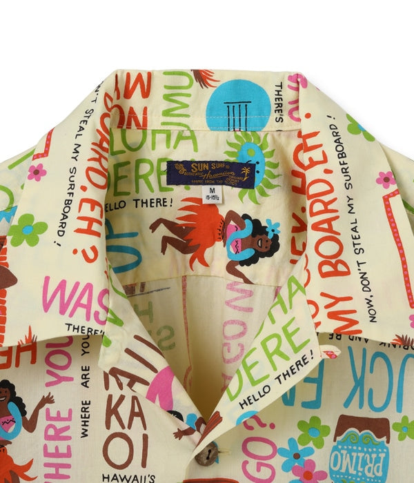 COTTON CAMBRIC OPEN SHIRT “HALE SWEET HALE”