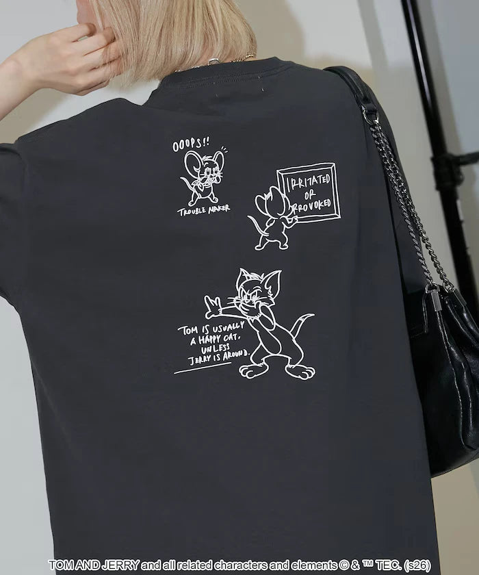 <Functional Material> TOM AND JERRY Graphic T-Shirt Limited Edition