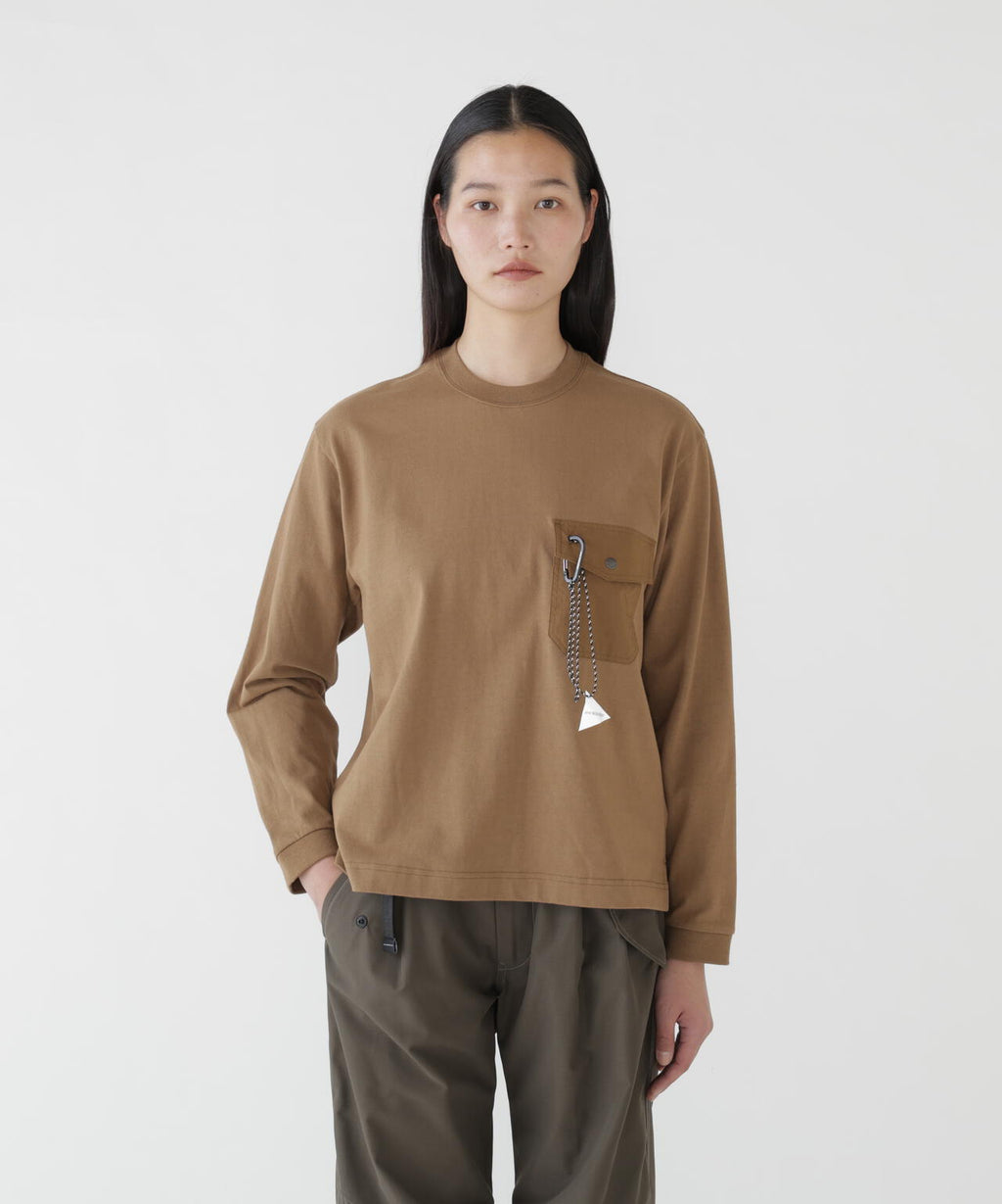 heavy cotton pocket LS T