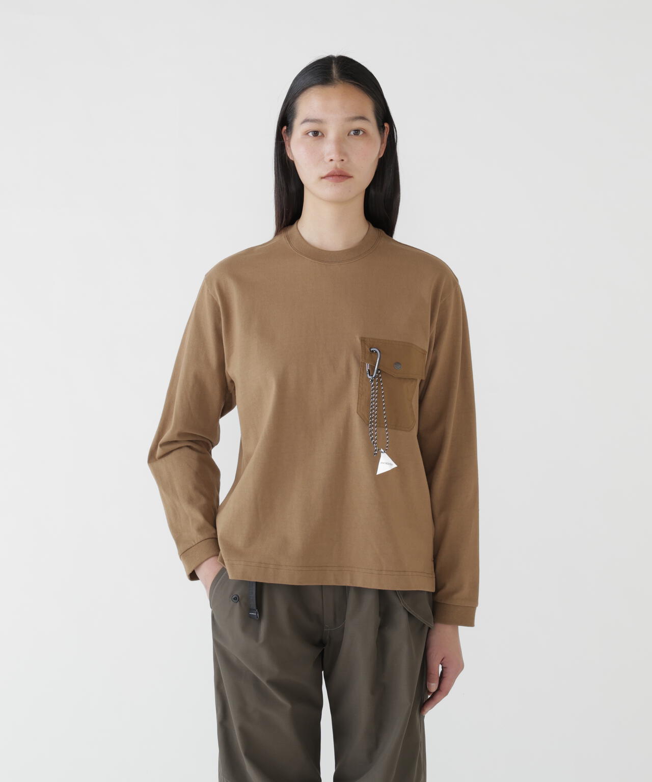 heavy cotton pocket LS T