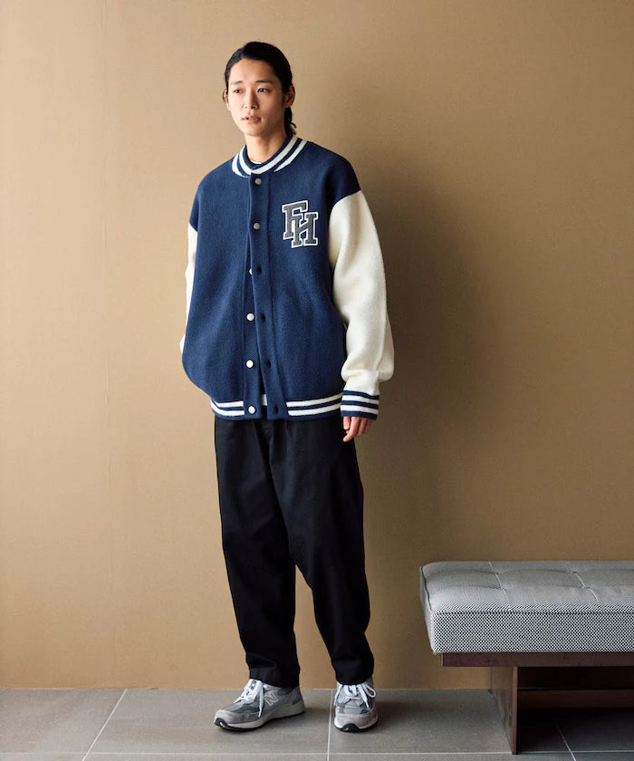 Wide Silhouette Drawstring Chino Pants / Tapered Silhouette Easy Chino Pants