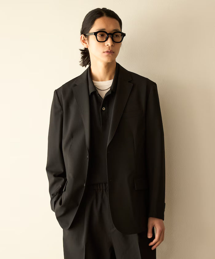 Functional Material Jacket & Wide Slacks Set Up / Washable / UV Cut / Quick Dry / Contact Cooling