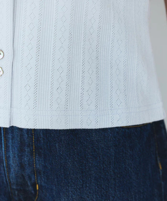 Knitted Cardigan with Variation Buttons