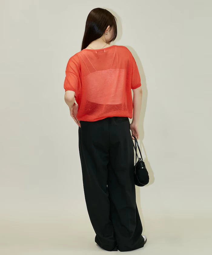 Washable Linen Hem Cord Summer Knit Cardigan Limited Edition