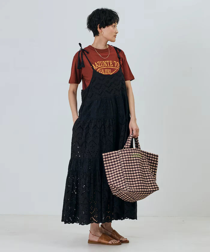 India Shifraretiard Shoulder Ribbon Camisole Dress