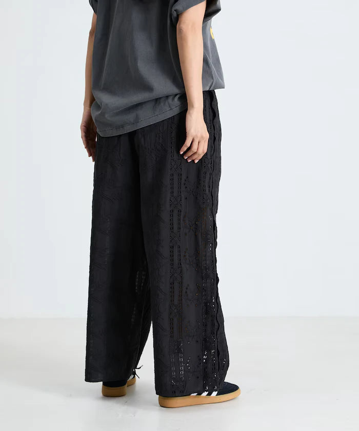 Cutwork Embroidered Easy Pants