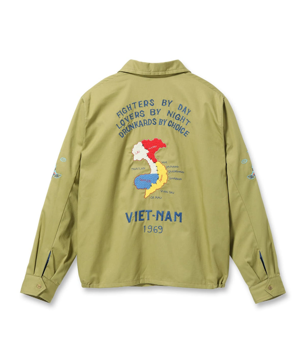 Late 1960s Style Cotton Vietnam Jacket “VIETNAM MAP”