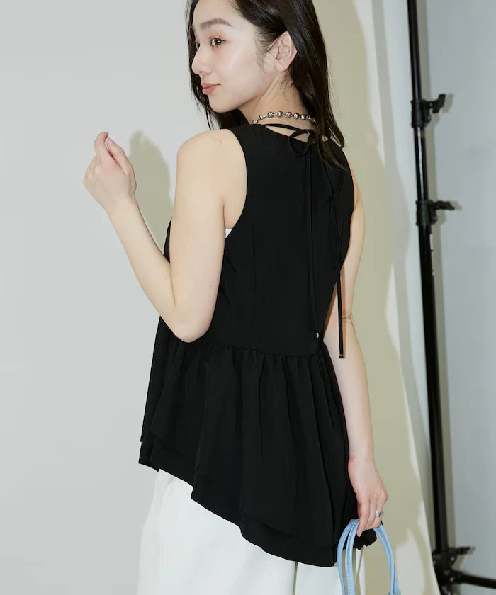 Nylon Washer Asymmetrical Blouse Limited Edition