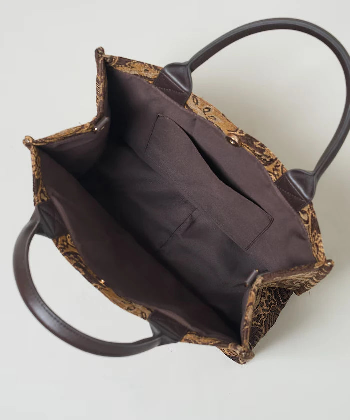 2WAY Paisley Jacquard Tote Bag Limited Edition