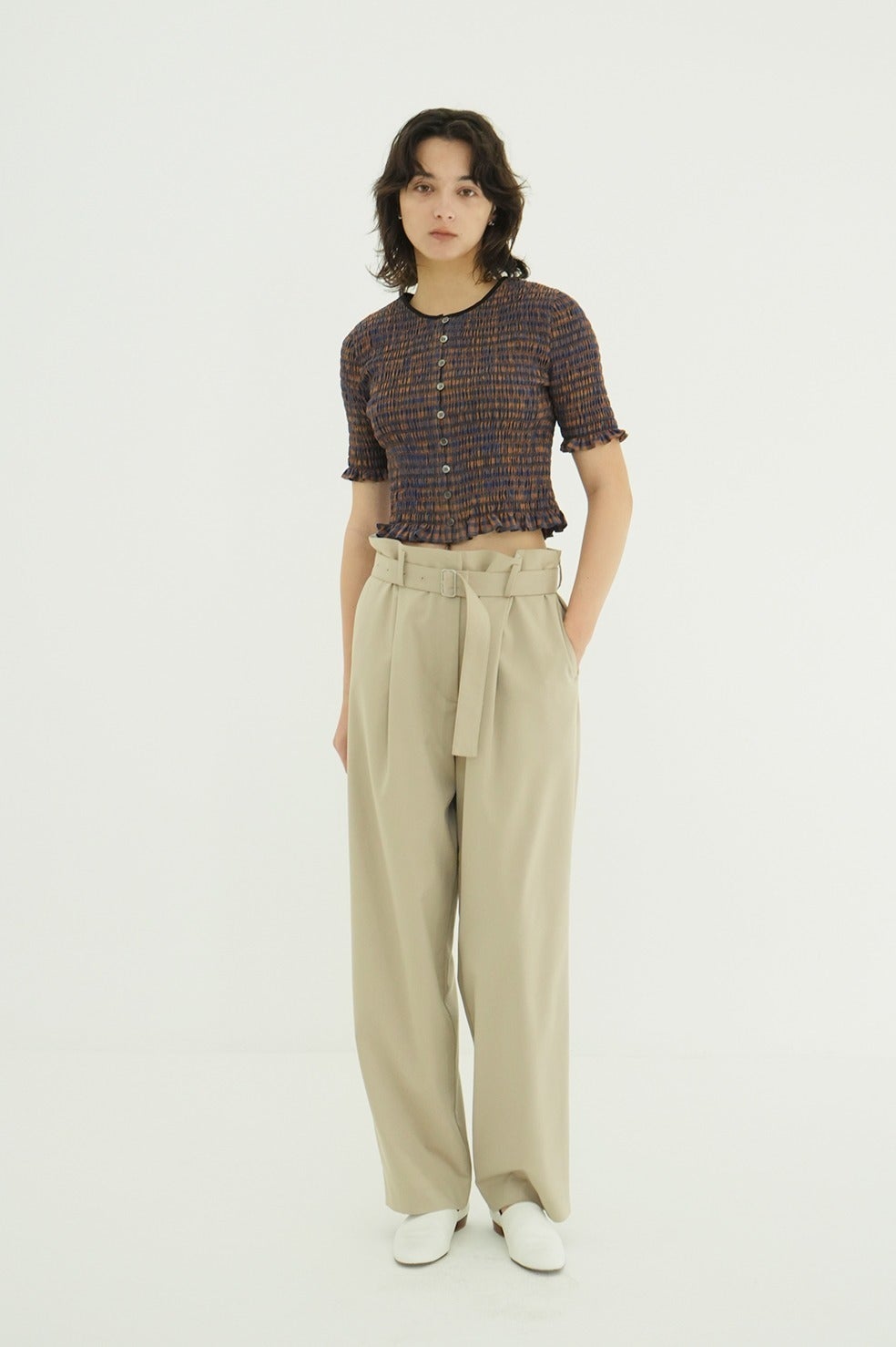 WAIST BELT DAD PANTS