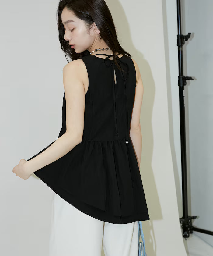 Nylon Washer Asymmetrical Blouse Limited Edition