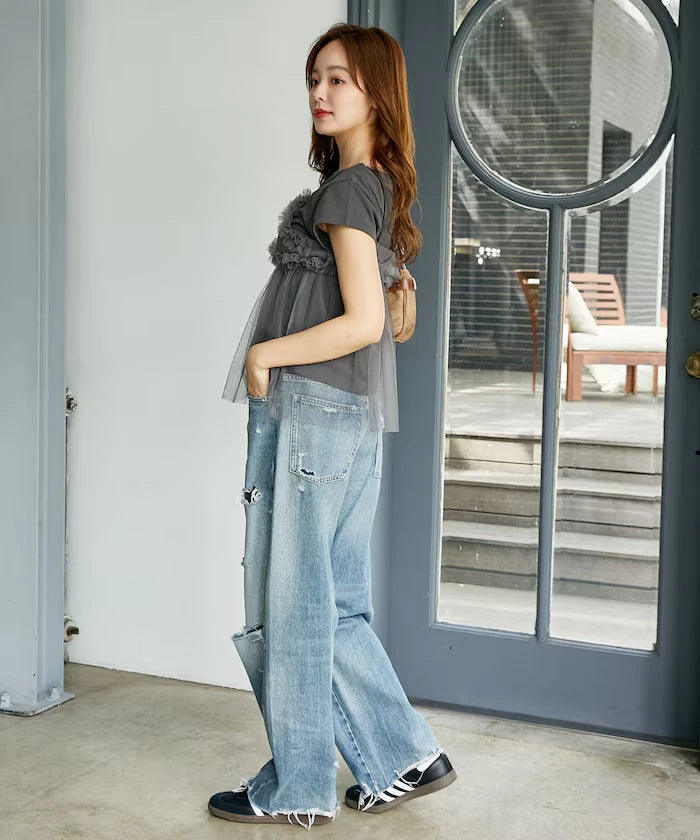 Tulle Bustier T-shirt Set Limited Edition
