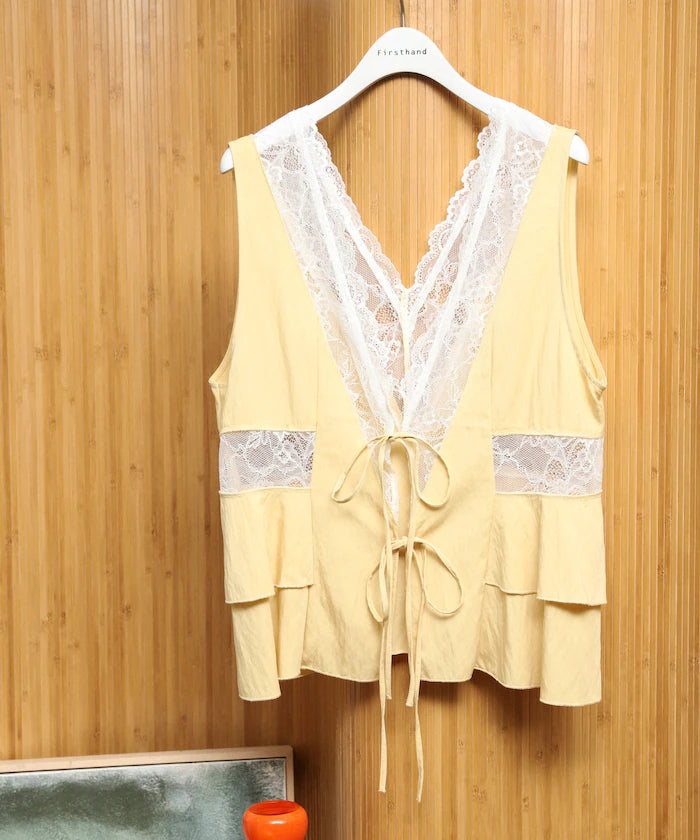 Switch Race Vintage Satin Ribbon Vest [Limited Release]