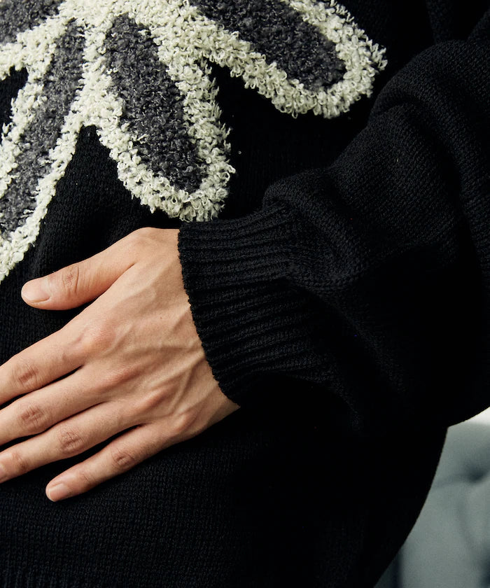 Boucle Flower Pullover Knit [Limited Edition]