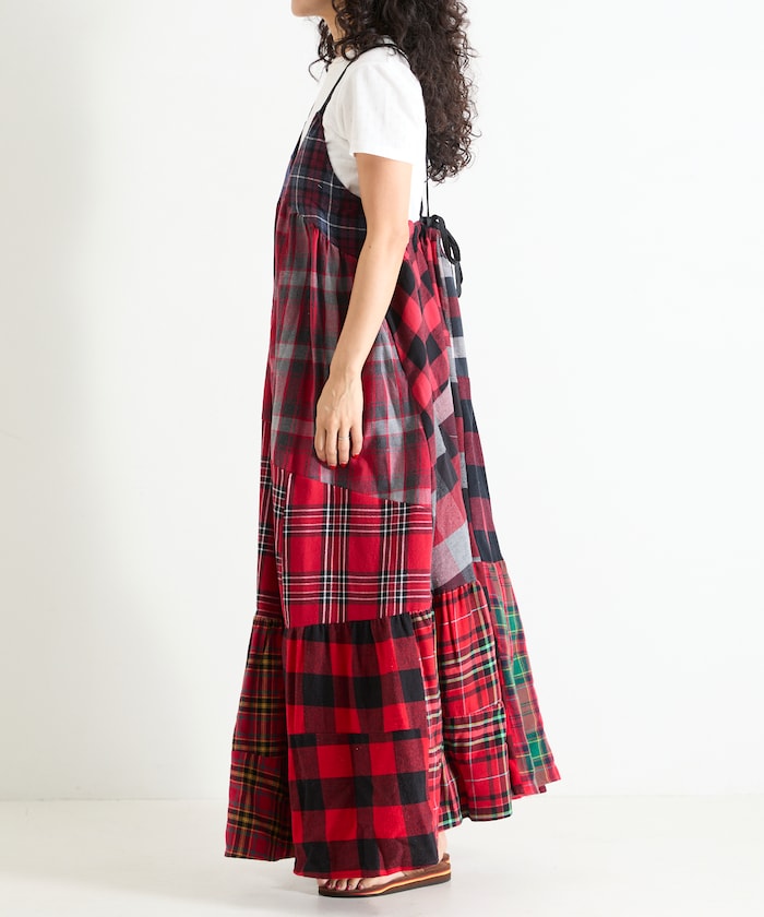 Vintage Remake Check Cami Dress