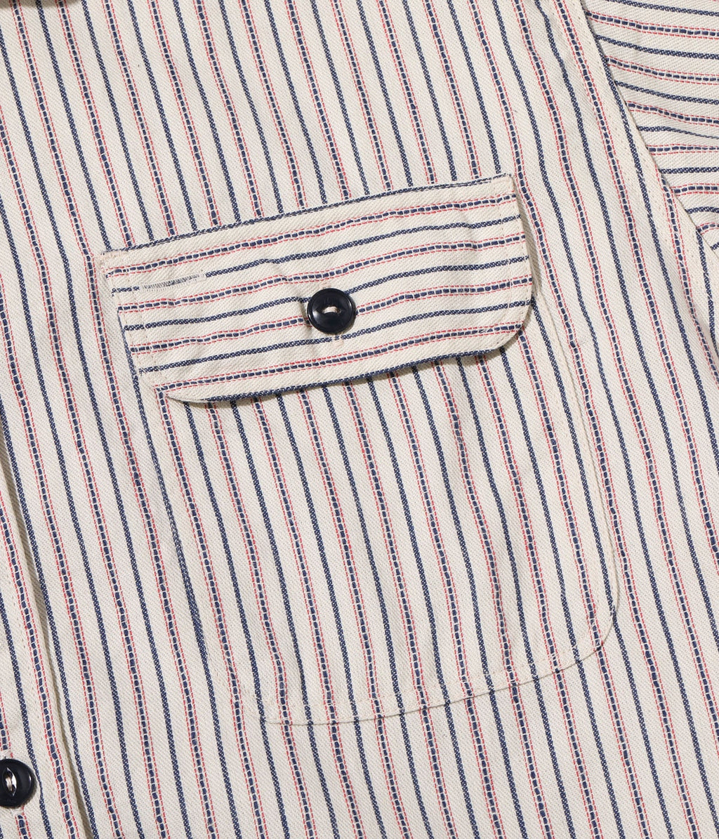 Dobby Stripe Work Shirt (Short Sleeve)