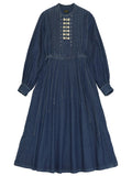11.5oz Denim Butterfly Concho Sundance Dress