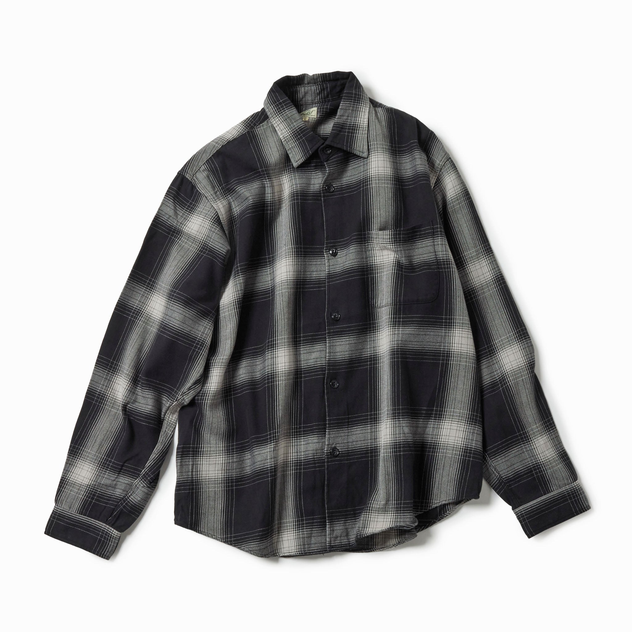 GL29546 / SUVIN COTTON NEL CHECK REGULAR COLLAR SHIRT