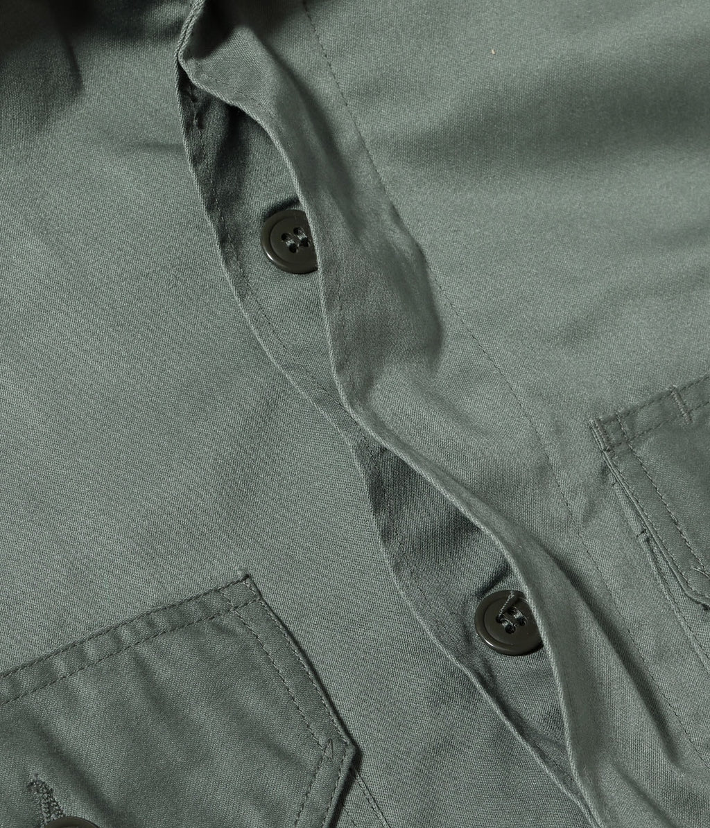 Utility Shirt, Cotton Sage Green