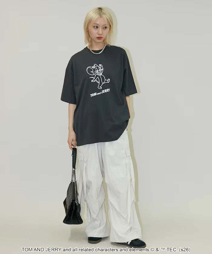 <Functional Material> TOM AND JERRY Graphic T-Shirt Limited Edition