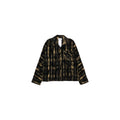 DUST FLOCKY PAJAMA SHIRT：BLACK