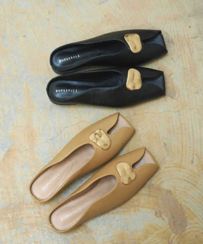 Nuance Plate Open Toe Shoes