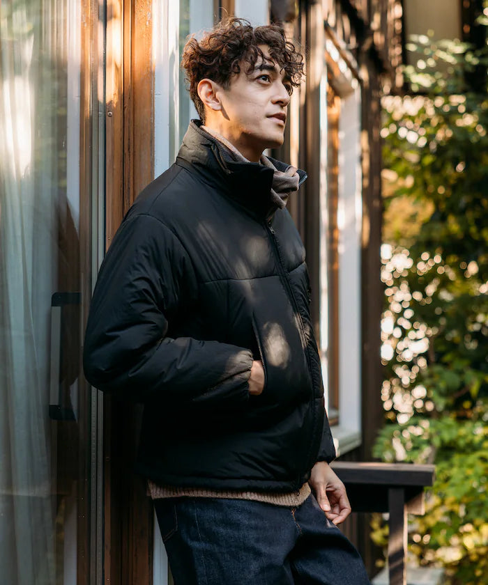 PRIMALOFT PUFF JACKET / Primaloft Stand Collar Puff Jacket / Insulated Blouson