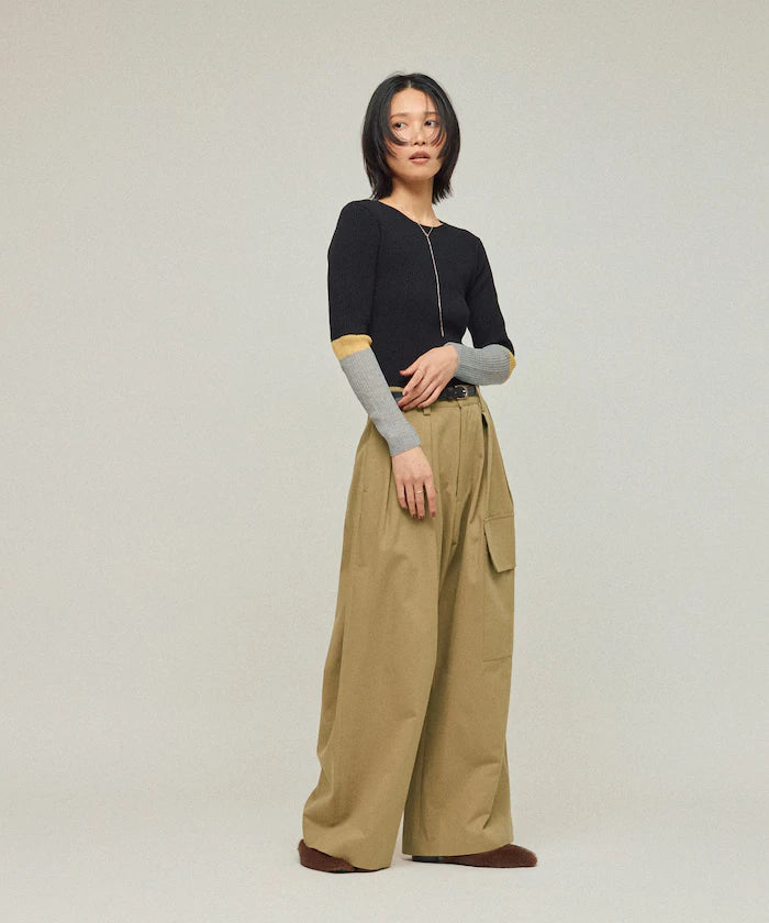 High Count Chino Wide Pants