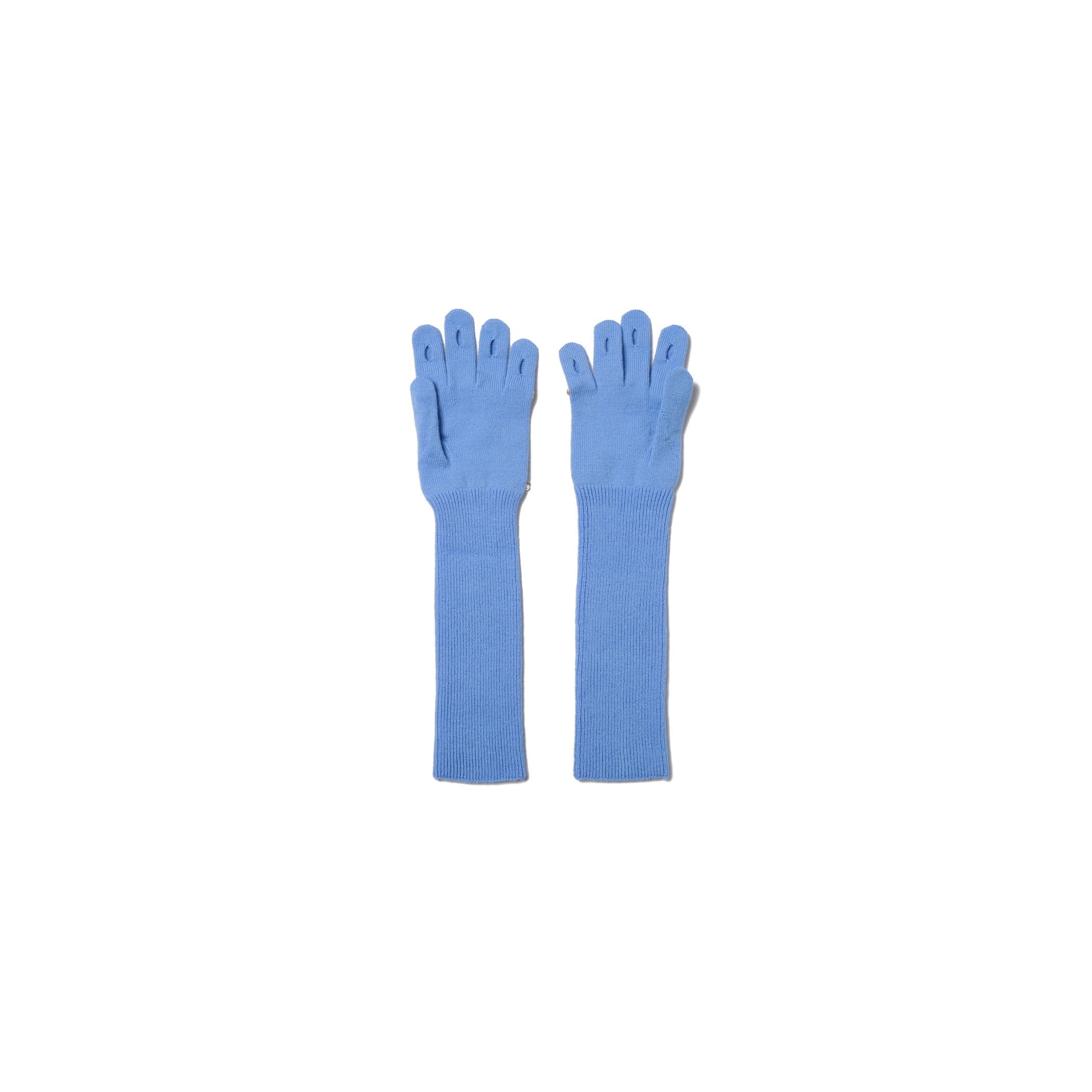 JEWELRY ATTACHED LONG GLOVES / SMALL：BLUE