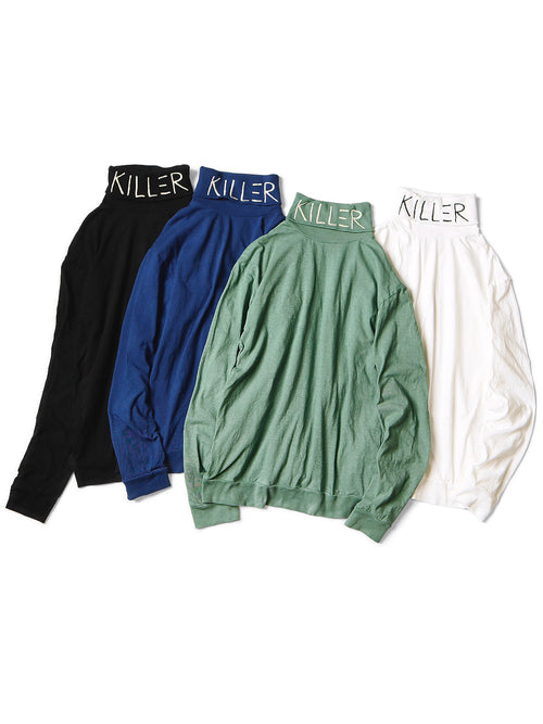 18.5/- Tenjiku High Neck Long T (KILLER Embroidery)