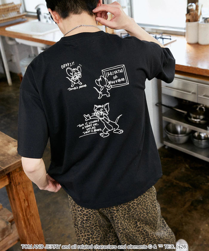 <Functional Material> TOM AND JERRY Graphic T-Shirt Limited Edition