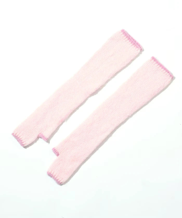 Alpaca Blend Bicolor Knit Gloves