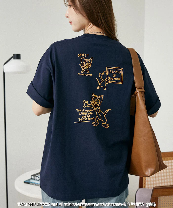 <Functional Material> TOM AND JERRY Graphic T-Shirt Limited Edition