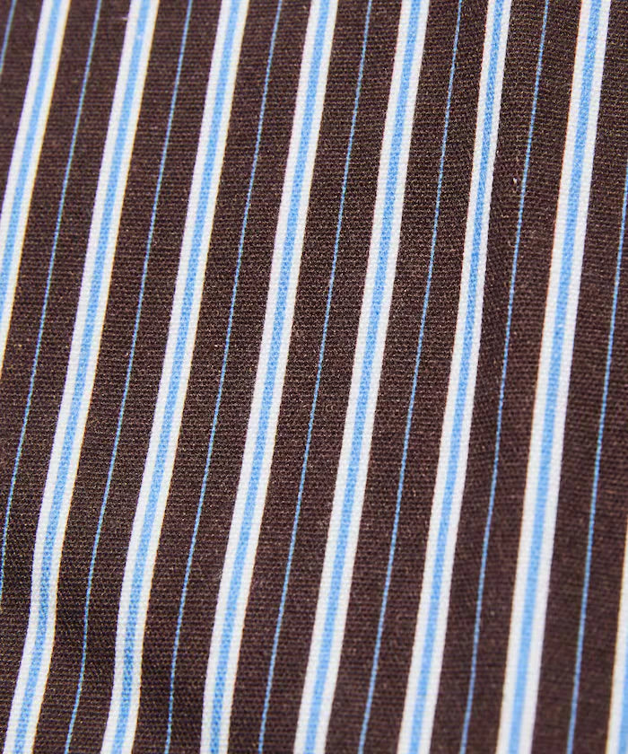 Stripe Print Canvas Market Bag