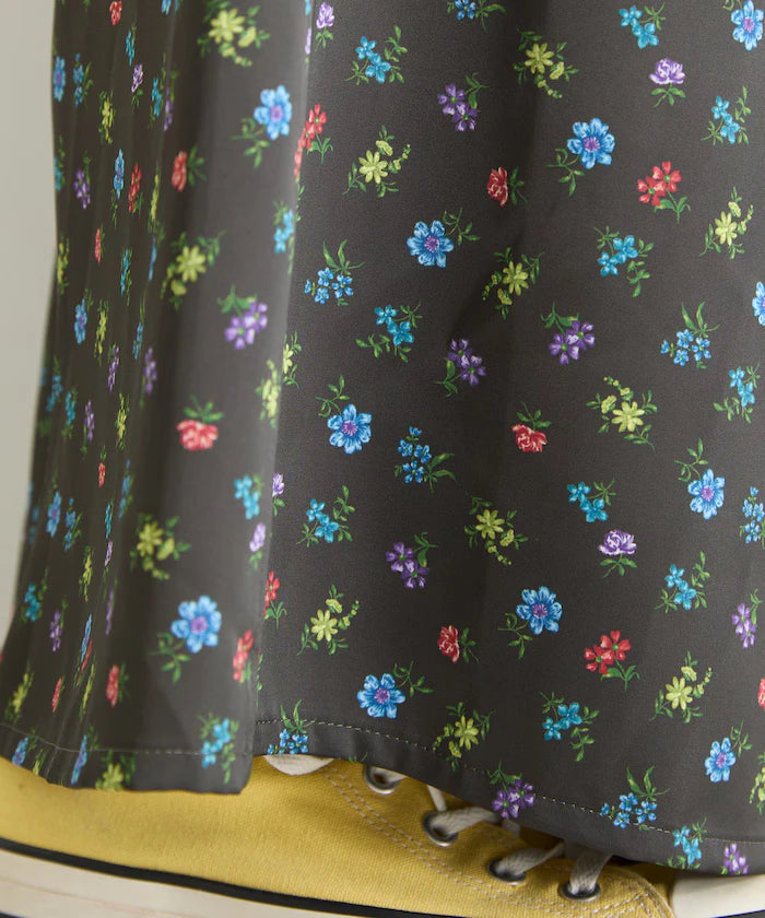 Floral Satin Skirt