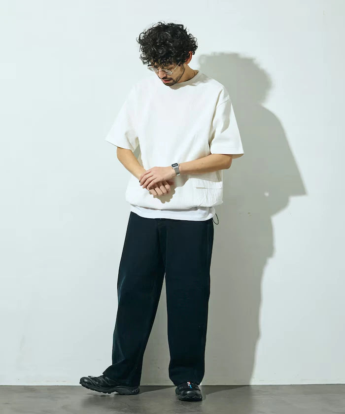 Side Pocket Spindle Tech Thermal Short Sleeve T-Shirt / Big Silhouette