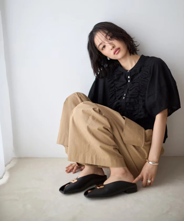 Nuance Plate Open Toe Shoes
