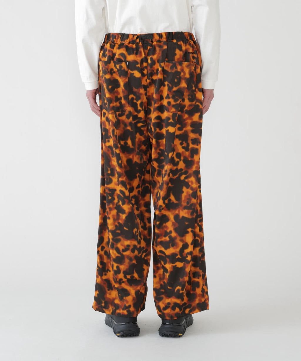 printed satin pants