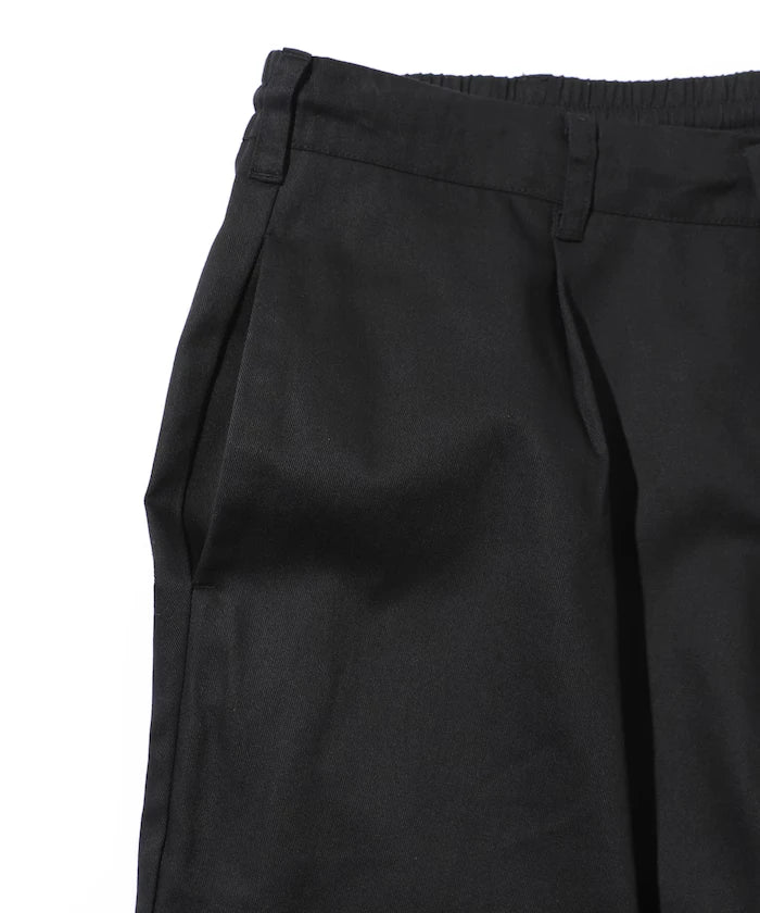 Wide Silhouette Drawstring Chino Pants / Tapered Silhouette Easy Chino Pants