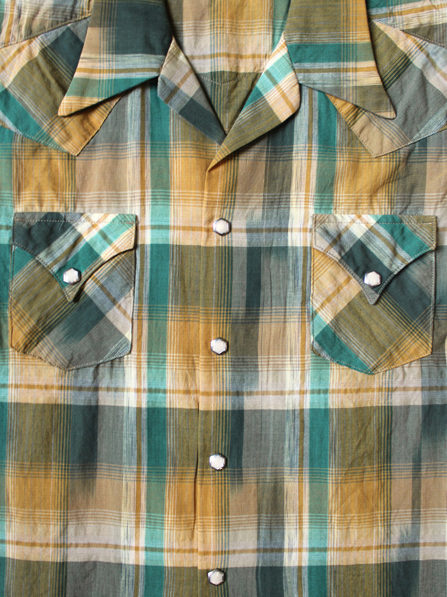 Ikat Check Love-ly Western Shirt