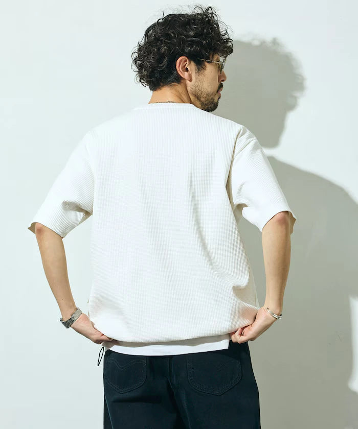 Side Pocket Spindle Tech Thermal Short Sleeve T-Shirt / Big Silhouette